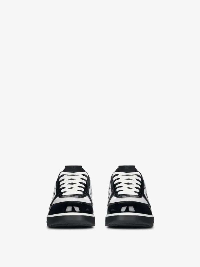Women Sneakers Givenchy G4 Sneakers In Patent Leather Blackwhite