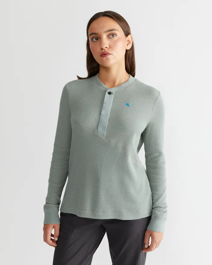 Women Snotra Long Sleeve Crewneck Faded Blue Klttermusen Fleeces and Sweaters