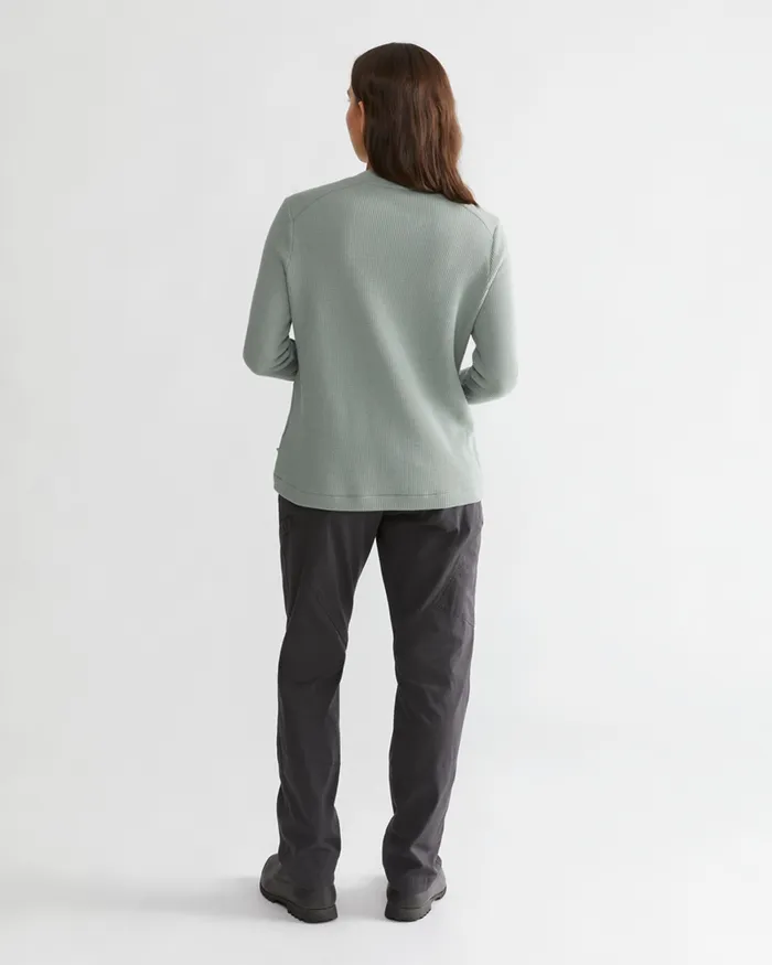 Women Snotra Long Sleeve Crewneck Faded Blue Klttermusen Fleeces and Sweaters