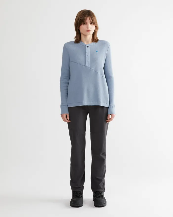 Women Snotra Long Sleeve Crewneck Faded Blue Klttermusen Fleeces and Sweaters