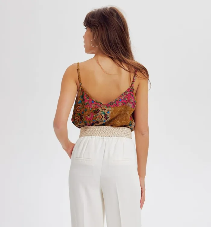 Women Strappy Top 8211 Multicolour Print Promod Tops Women Strappy Top 8211 Multicolour Print Promod Tops