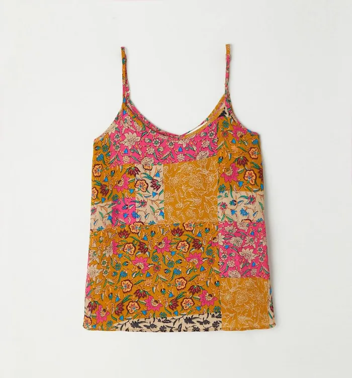 Women Strappy Top 8211 Multicolour Print Promod Tops Women Strappy Top 8211 Multicolour Print Promod Tops