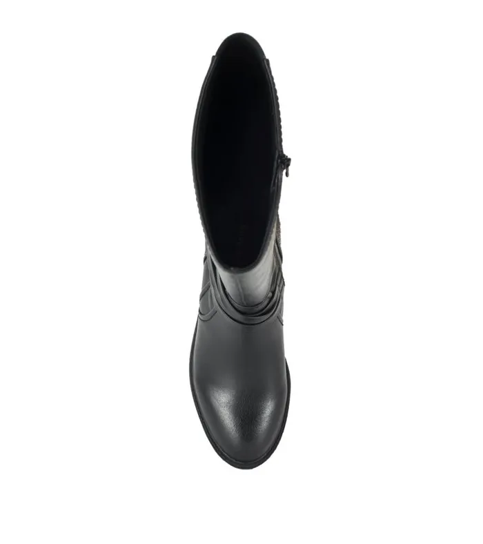 Women Stratford Wide Calf Riding Boot Black Baretraps Wide Calf Boots