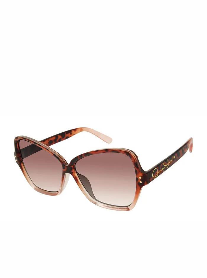 Women Stylish Butterfly Sunglasses In Rose Tortoise Jessica Simpson Sunglasses