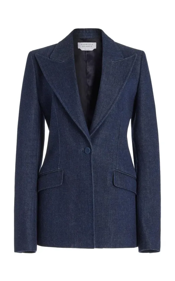 Women Suits Gabriela Hearst Leiva Blazer In Organic Raw Denim