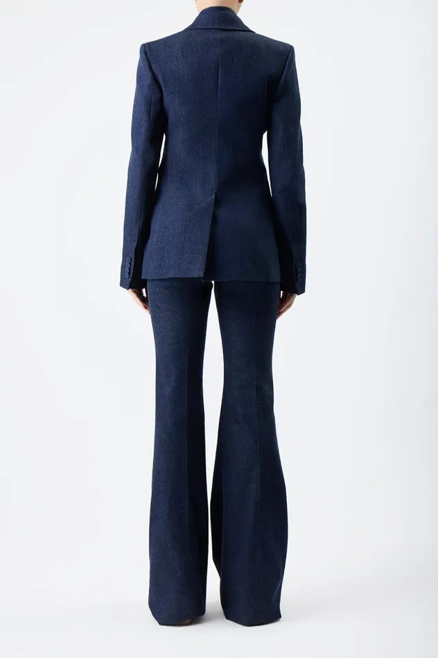 Women Suits Gabriela Hearst Leiva Blazer In Organic Raw Denim