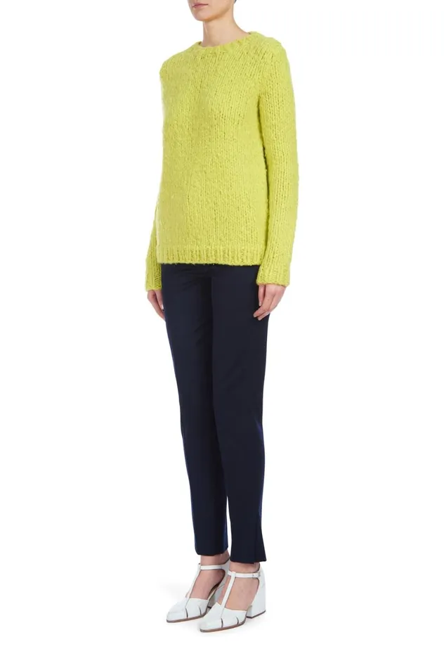 Women Sweaters and Turtlenecks Gabriela Hearst Lawrence Knit Sweater In Lemon Welfat Cashmere