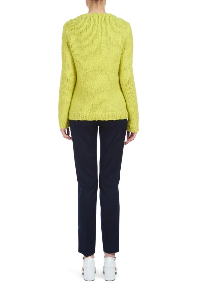 Women Sweaters and Turtlenecks Gabriela Hearst Lawrence Knit Sweater In Lemon Welfat Cashmere