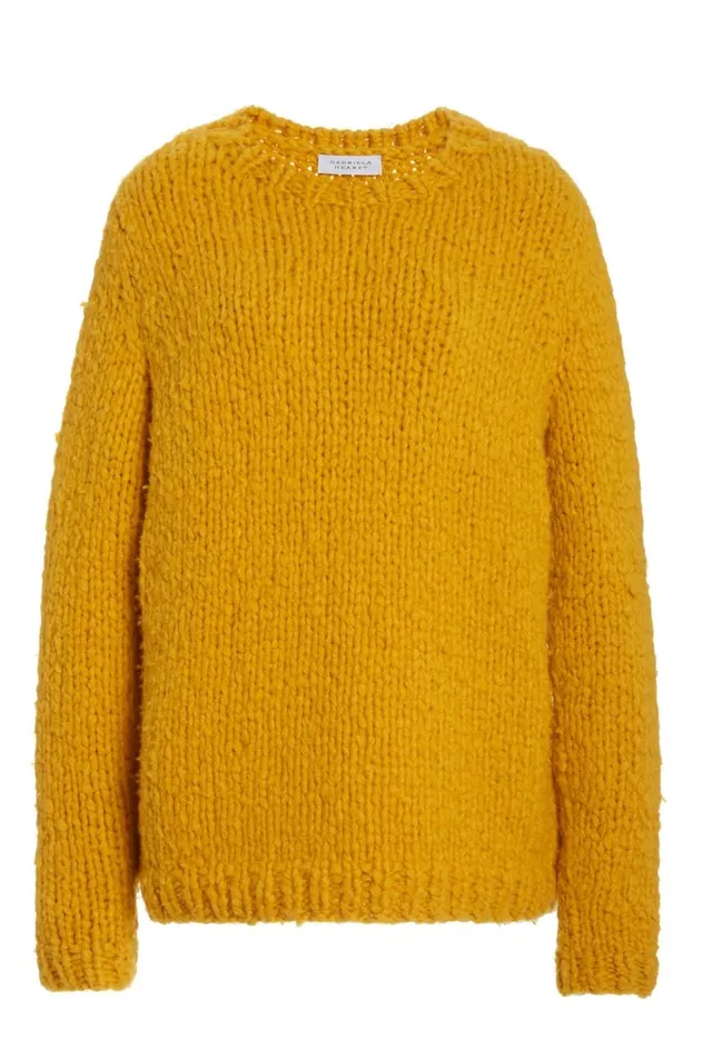 Women Sweaters and Turtlenecks Gabriela Hearst Lawrence Knit Sweater In Saffron Welfat Cashmere Women Sweaters and Turtlenecks Gabriela Hearst Lawrence Knit Sweater In Saffron Welfat Cashmere