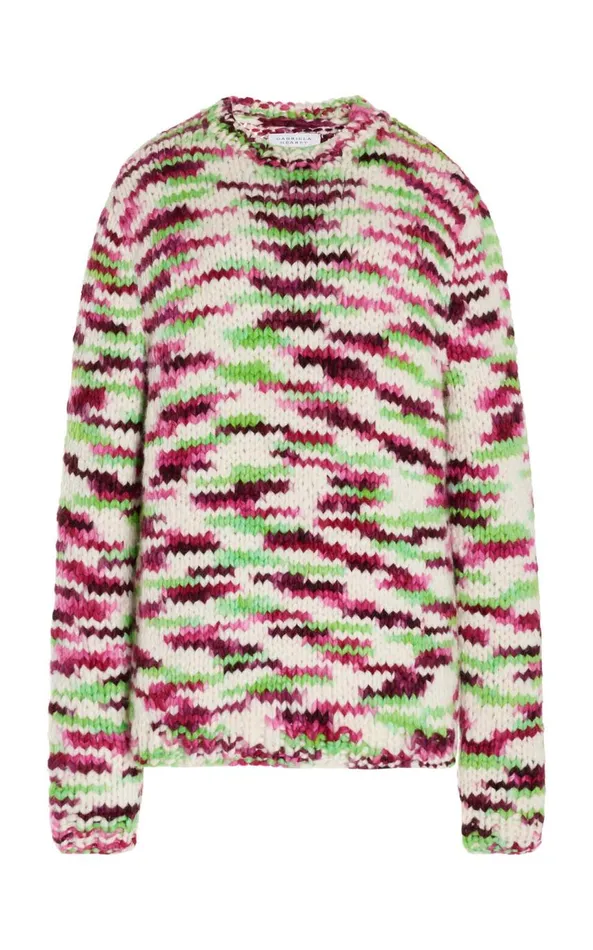 Women Sweaters and Turtlenecks Gabriela Hearst Lawrence Knit Sweater In Space Dye Jewel Multi Welfat Cashmere Women Sweaters and Turtlenecks Gabriela Hearst Lawrence Knit Sweater In Space Dye Jewel Multi Welfat Cashmere