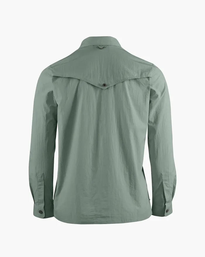 Women Syn Long Sleeve Shirt Green Lake Klttermusen Shirts