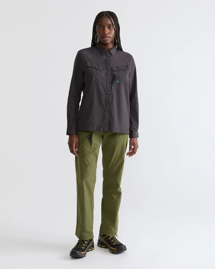 Women Syn Long Sleeve Shirt Raven Klttermusen Shirts