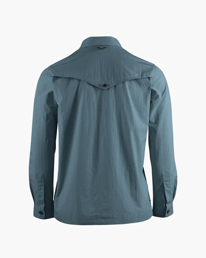 Women Syn Long Sleeve Shirt Thistle Blue Klttermusen Shirts