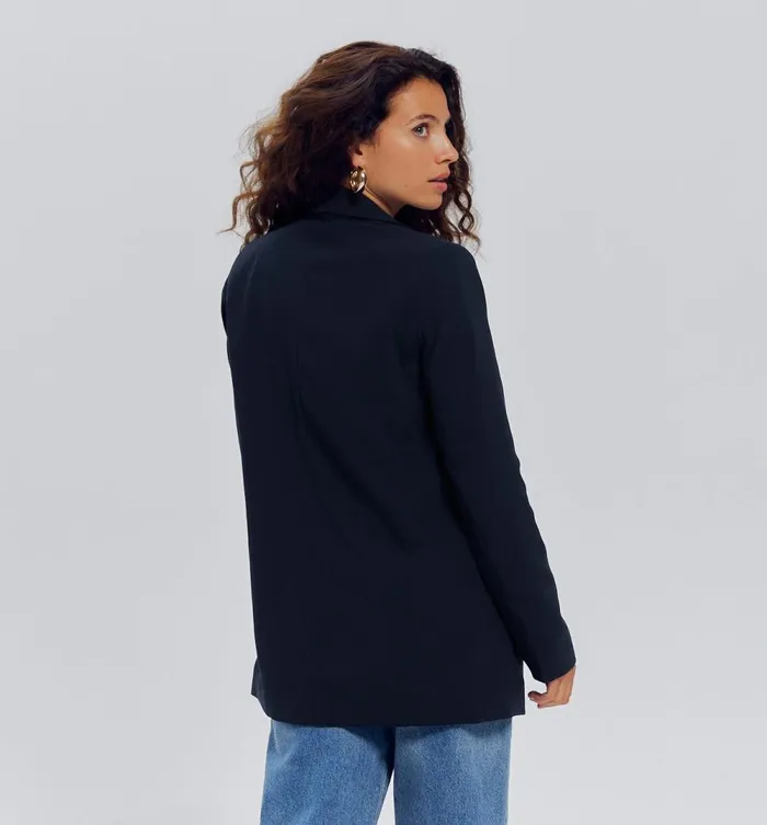 Women Tailored Jacket 8211 Navy Blue Promod Jackets Women Tailored Jacket 8211 Navy Blue Promod Jackets