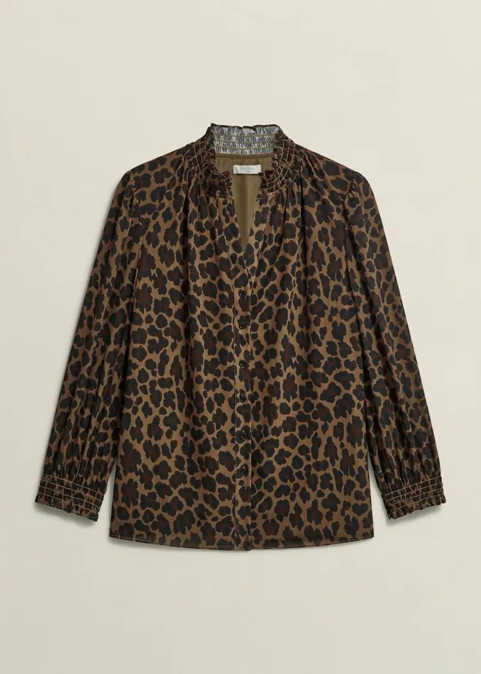 Women Tatiana Blouse Camel Multi Hobbs Tops