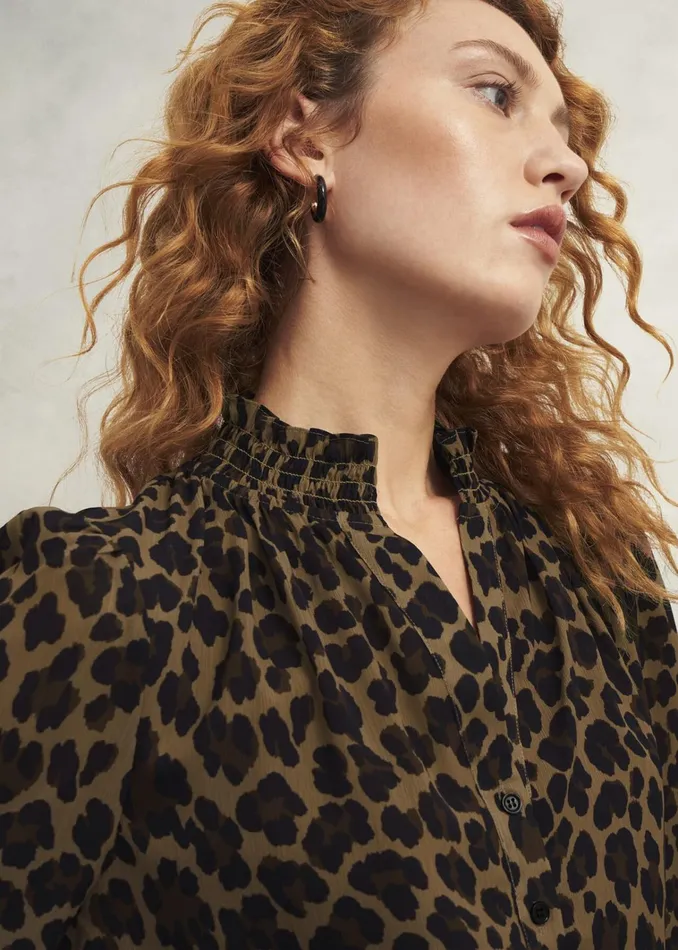 Women Tatiana Blouse Camel Multi Hobbs Tops