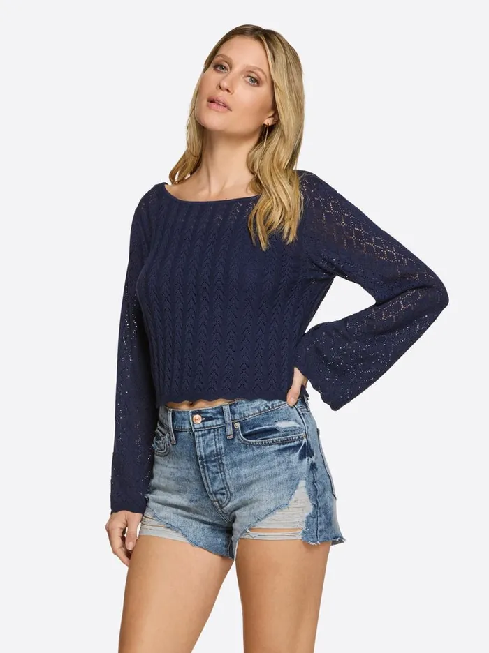Women Taytum Sweater In Ocean Cavern Jessica Simpson Tops and Tees