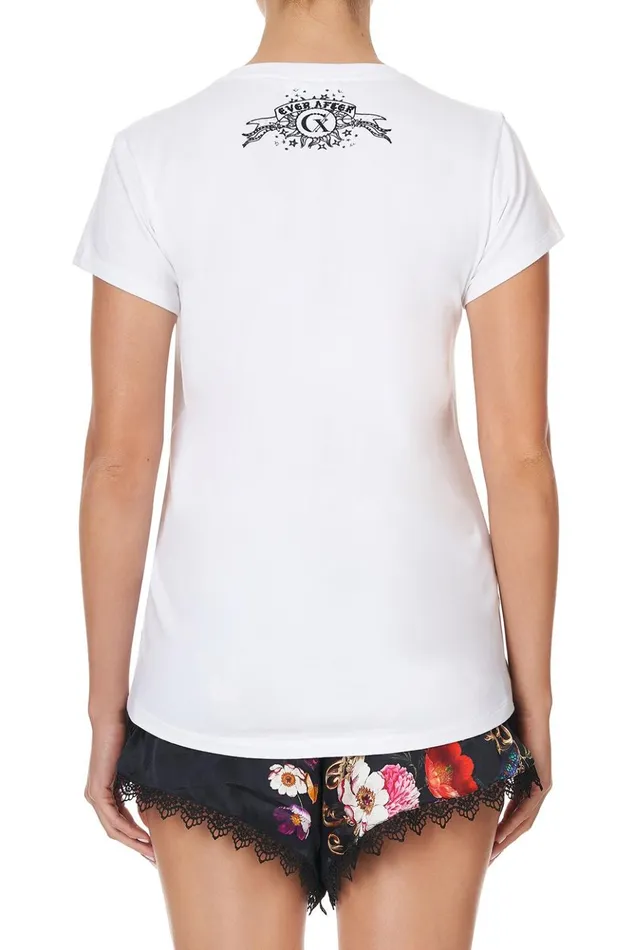 Women Tees Camilla Curved Hem Fitted Tee Taurus