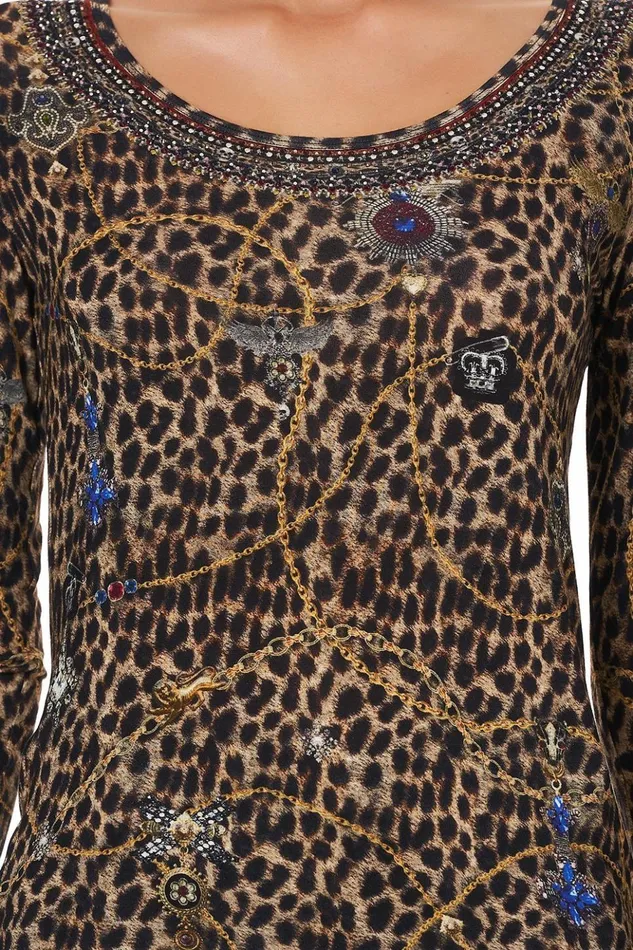 Women Tees Camilla Long Sleeve Fitted Top Poetic Anarchy