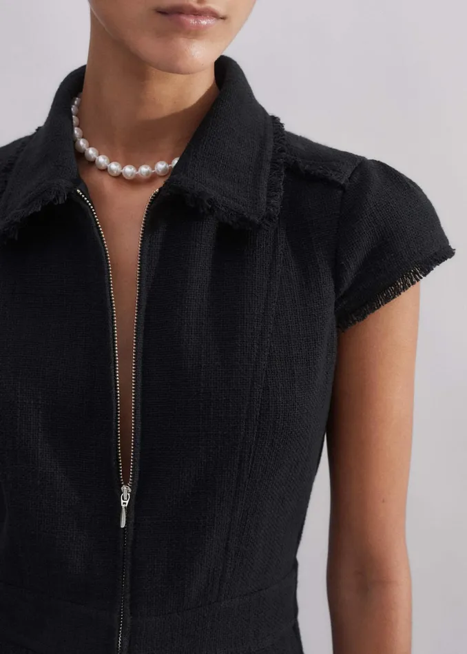 Women Textured Jumpsuit Black MEEM