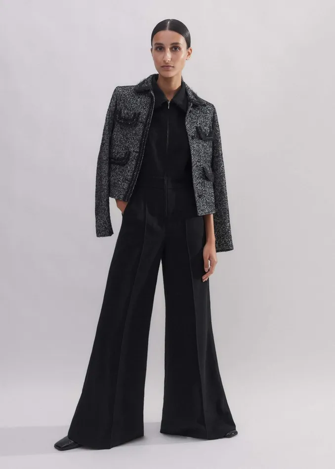 Women Textured Jumpsuit Black MEEM