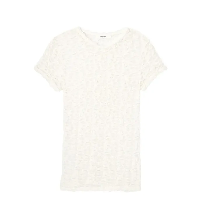 Women Textured Top 8211 Ecru Promod Tops Women Textured Top 8211 Ecru Promod Tops