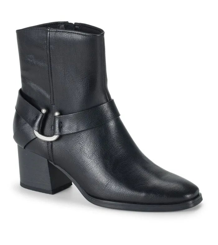 Women Tiana Block Heel Bootie Black Baretraps Booties