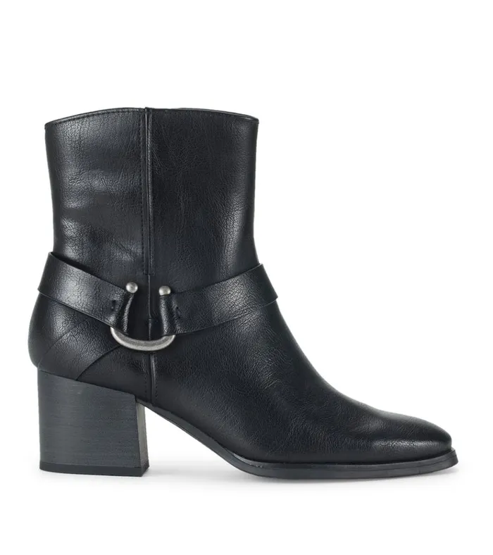 Women Tiana Block Heel Bootie Black Baretraps Booties