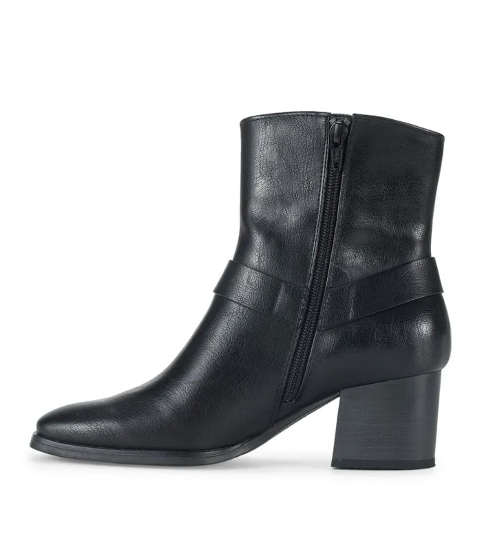 Women Tiana Block Heel Bootie Black Baretraps Booties