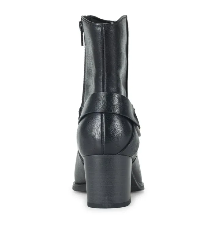 Women Tiana Block Heel Bootie Black Baretraps Booties