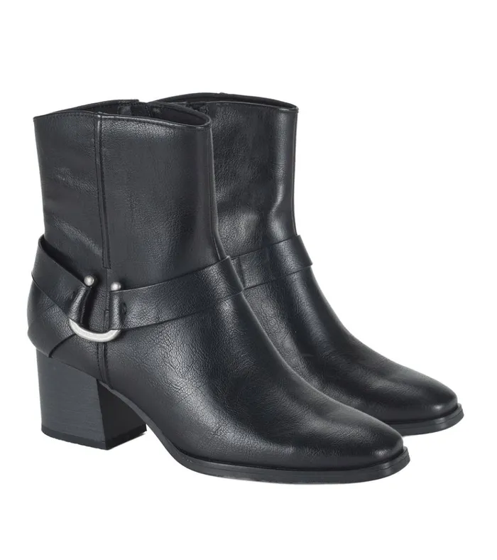 Women Tiana Block Heel Bootie Black Baretraps Booties