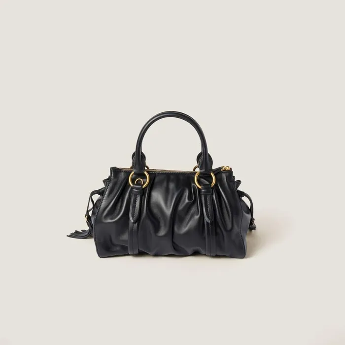 Women Top Handles Miu Miu Joie Nappa Leather Bag Black Women Top Handles Miu Miu Joie Nappa Leather Bag Black
