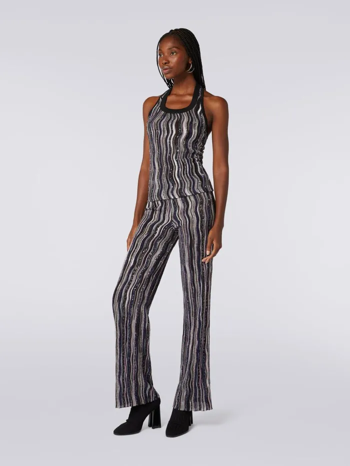 Women Top With American Neckline In Viscose Blend With Lurex Multicoloured Missoni Tshirts And Tops Women Top With American Neckline In Viscose Blend With Lurex Multicoloured Missoni Tshirts And Tops