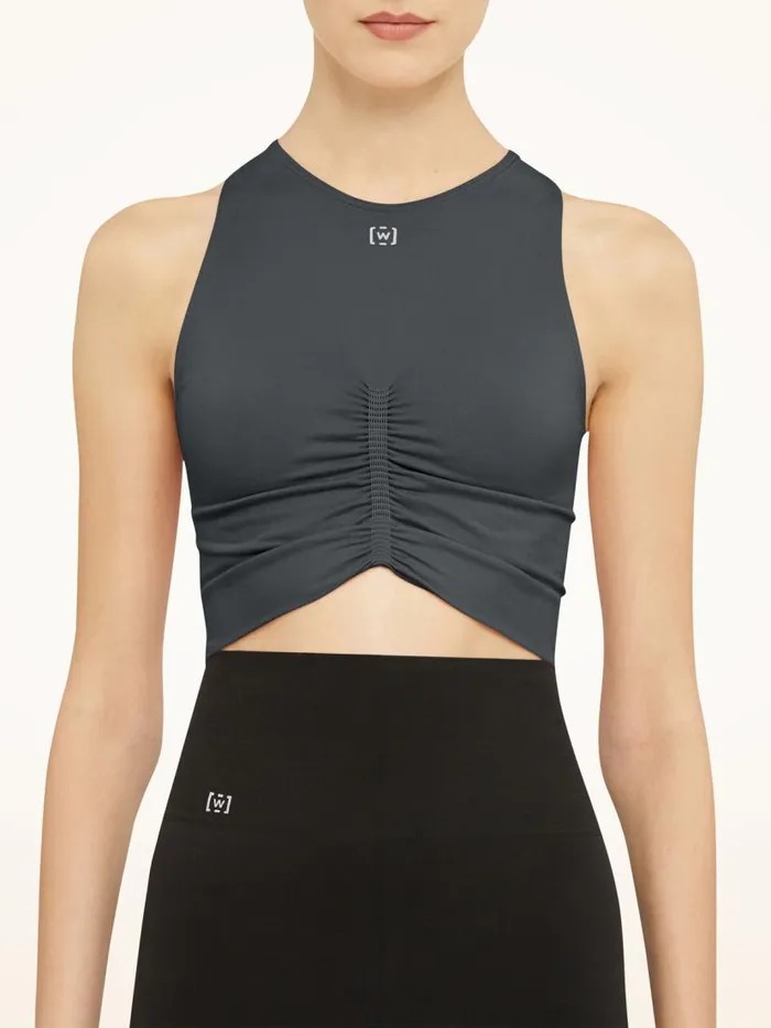Women Tops and Tshirts Wolford Body Shaping Top Sleeveless Titanium