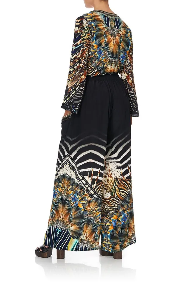 Women Tops Camilla Blouse With Side Split Underlay Lost Paradise