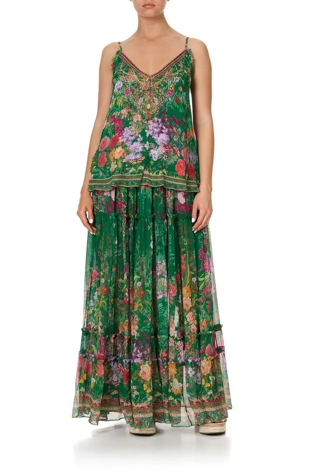 Women Tops Camilla Gathered Cami With Adjustable Straps Diaries From A Villa