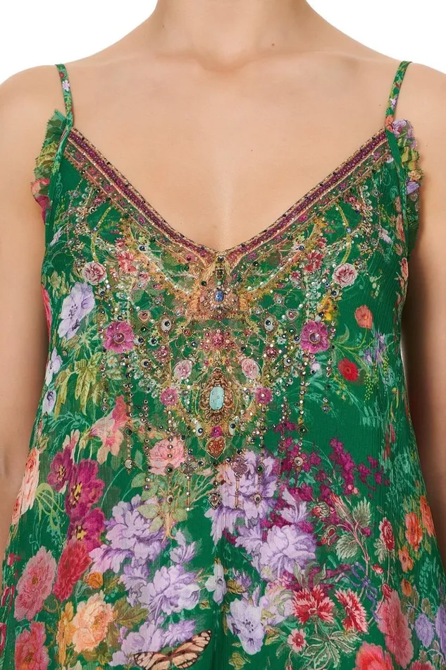 Women Tops Camilla Gathered Cami With Adjustable Straps Diaries From A Villa