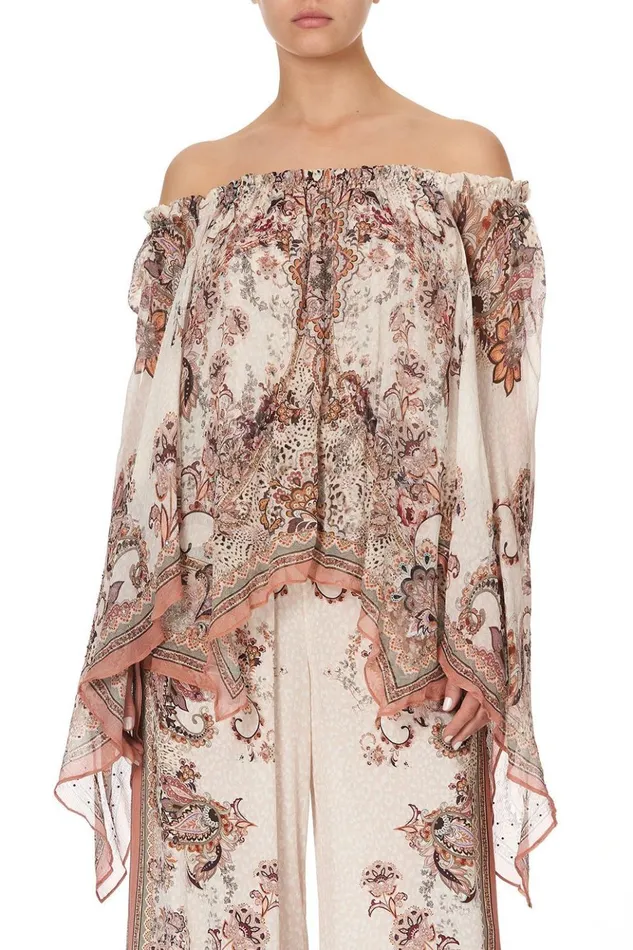 Women Tops Camilla Handkerchief Hem Blouse Tales Of Talitha
