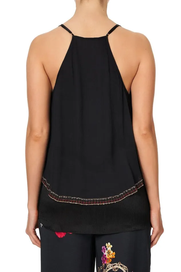 Women Tops Camilla Strap Top With Ruffle Mirror Mirror