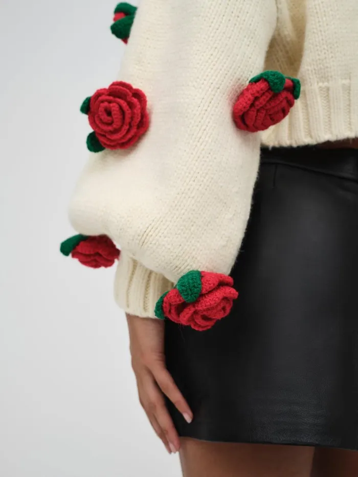 Women Tops For Love and Lemons Ellie Cardigan Ivory Women Tops For Love and Lemons Ellie Cardigan Ivory