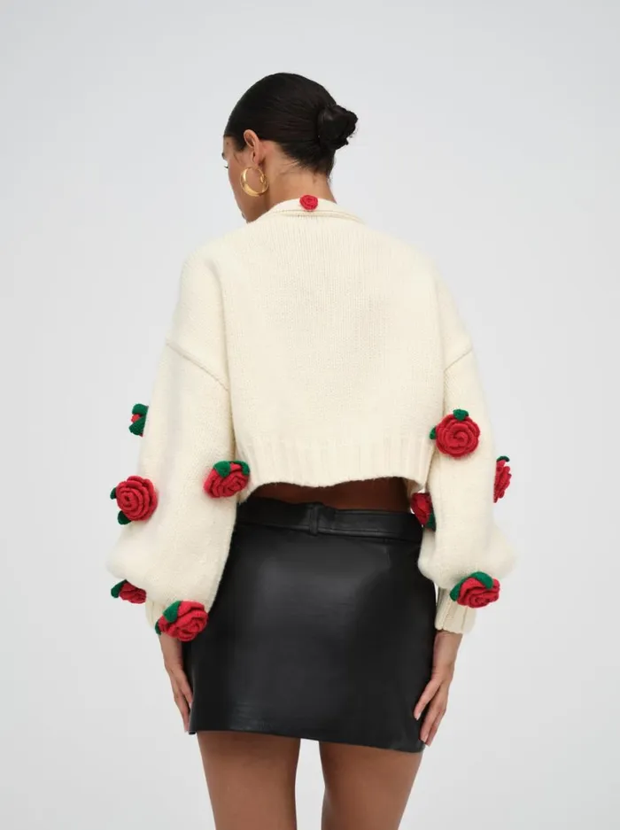 Women Tops For Love and Lemons Ellie Cardigan Ivory Women Tops For Love and Lemons Ellie Cardigan Ivory