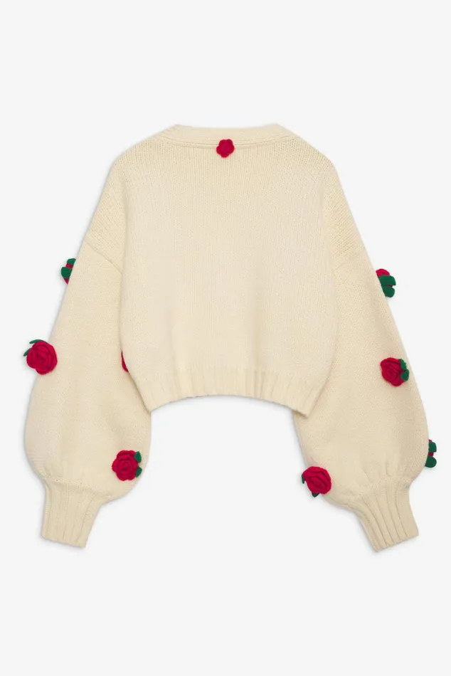 Women Tops For Love and Lemons Ellie Cardigan Ivory Women Tops For Love and Lemons Ellie Cardigan Ivory