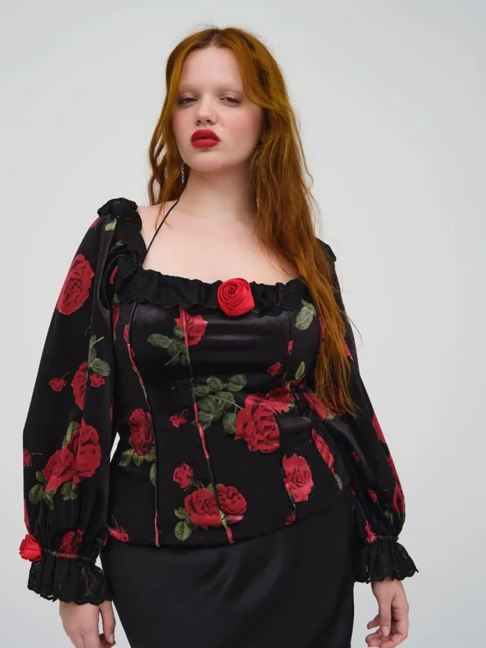 Women Tops For Love and Lemons Yara Top Black Women Tops For Love and Lemons Yara Top Black