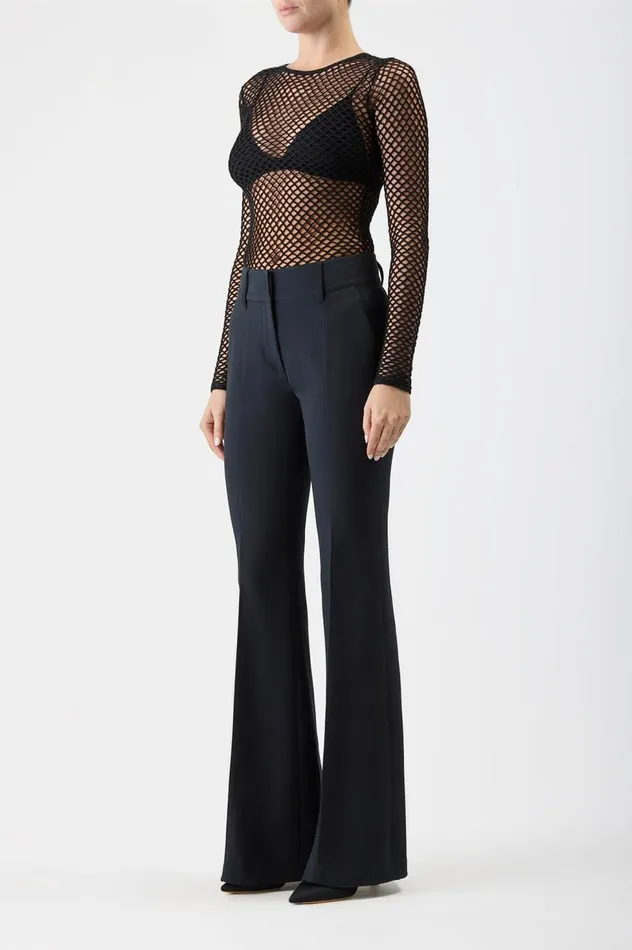 Women Tops Gabriela Hearst Troth Knit Top In Black Merino Wool