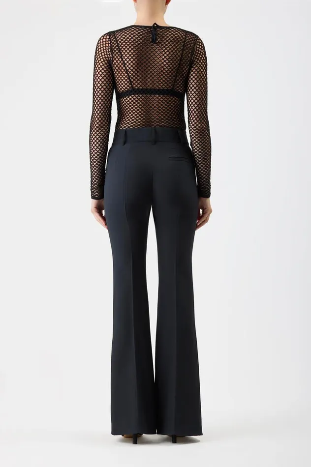 Women Tops Gabriela Hearst Troth Knit Top In Black Merino Wool