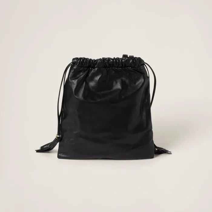 Women Totes Miu Miu Joie Nappa Leather Bag Black Women Totes Miu Miu Joie Nappa Leather Bag Black