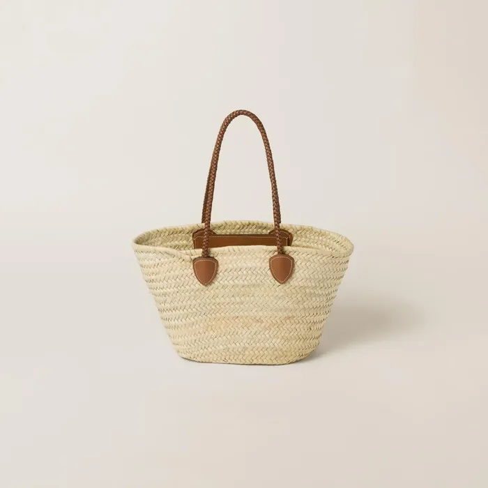 Women Totes Miu Miu Palmetto Tote Bag Beigecognac Women Totes Miu Miu Palmetto Tote Bag Beigecognac