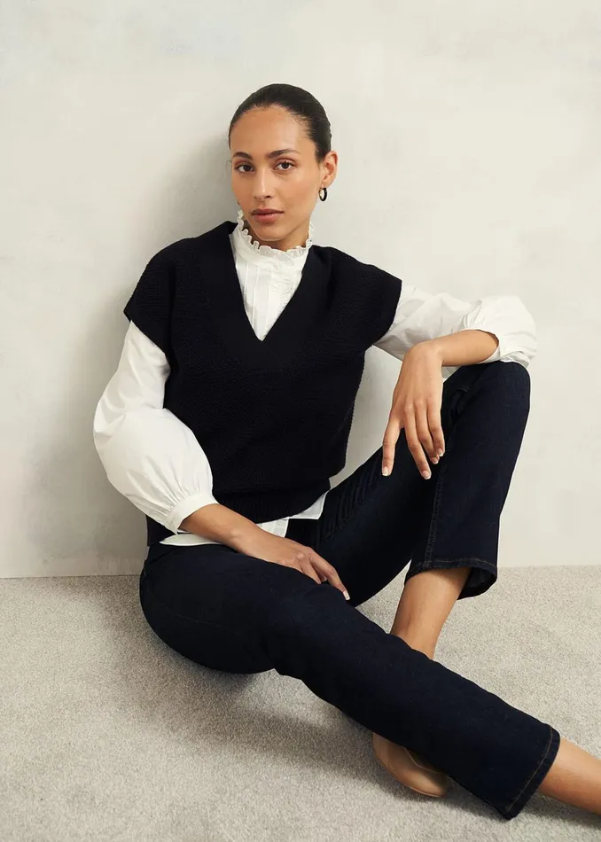 Women Trinity Cotton Blouse White Hobbs Tops