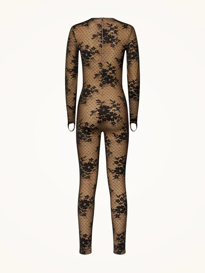 Women Trousers and Jumpsuits Wolford Pattie Jumpsuit Vanilla Latteblack