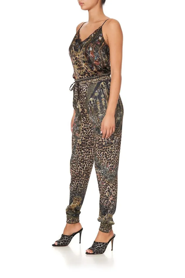 Women Trousers and Leggings Camilla Drawstring Pant With Ribbing Abingdon Palace